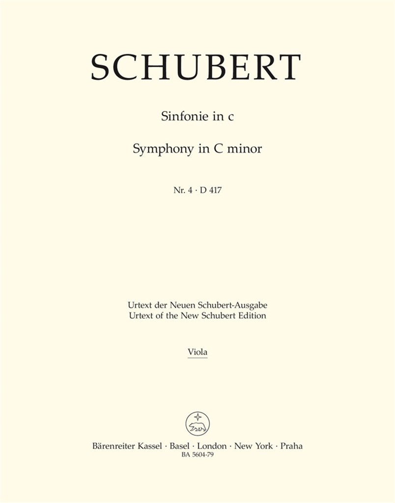 Symphony in C minor No. 4 D 417 Tragic